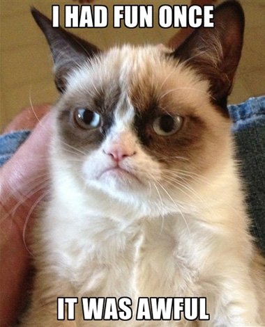 Grumpy, un chat qui rigole pas...