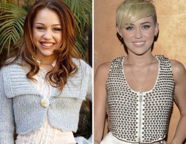 Les enfants stars maintenant (Miley Cyrus 2006 et maintenant)