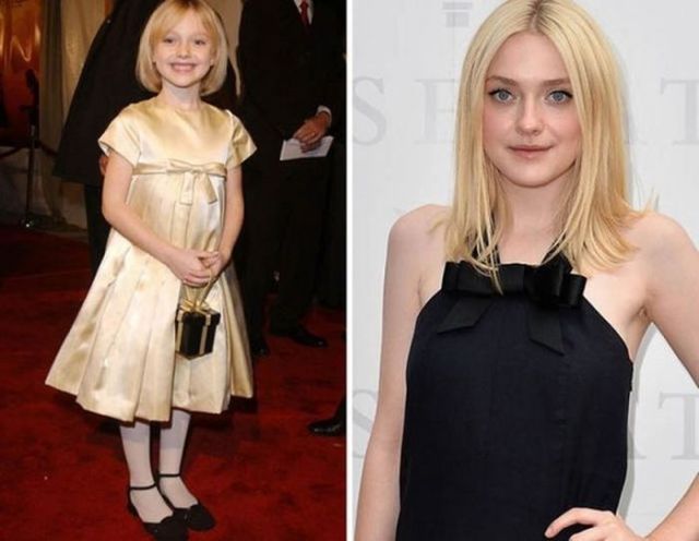 Les enfants stars maintenant (Dakota Fanning 2001 et maintenant)