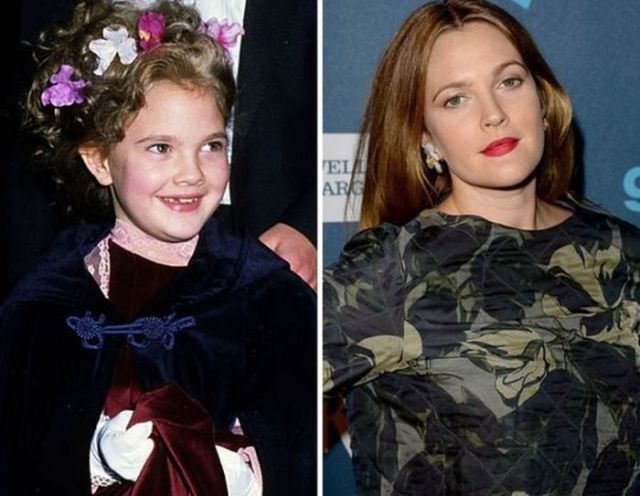 Les enfants stars maintenant (Drew Barrymore 1982 et maintenant)