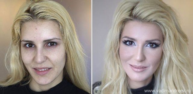 Filles russes avant après maquillage - 11