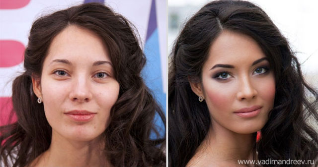 Filles russes avant après maquillage - 17
