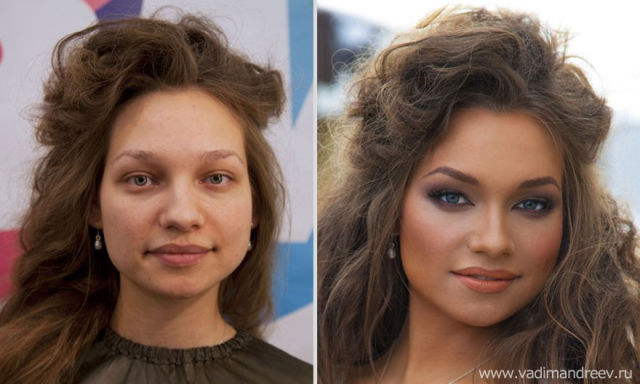 Filles russes avant après maquillage - 7