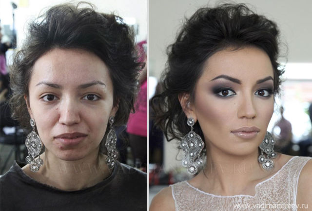 Filles russes avant après maquillage - 9
