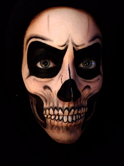 Maquillage tête de mort - 1