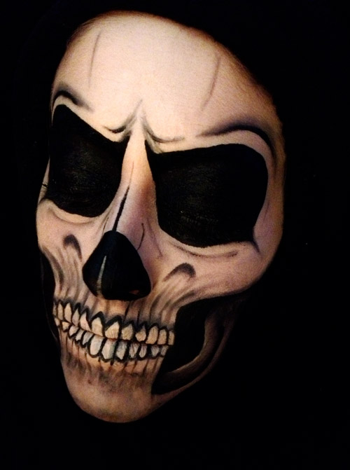 Maquillage tête de mort - 2