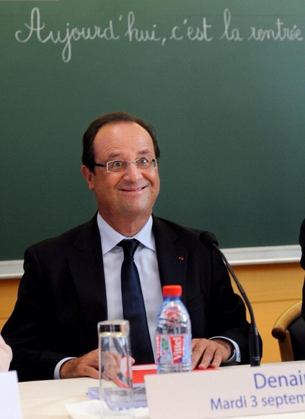 La photo de Hollande supprime par l'AFP