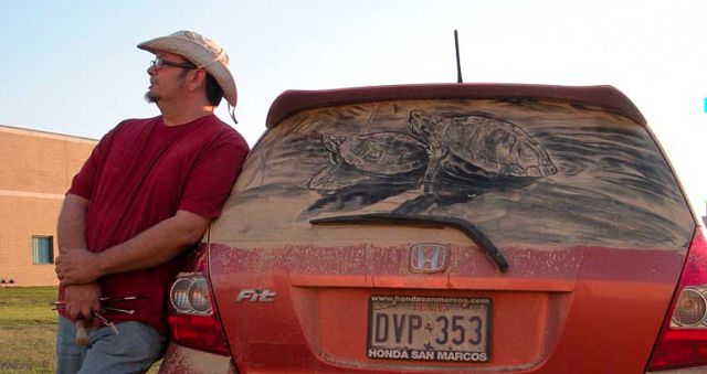 Dessins sur des voitures sales - 25