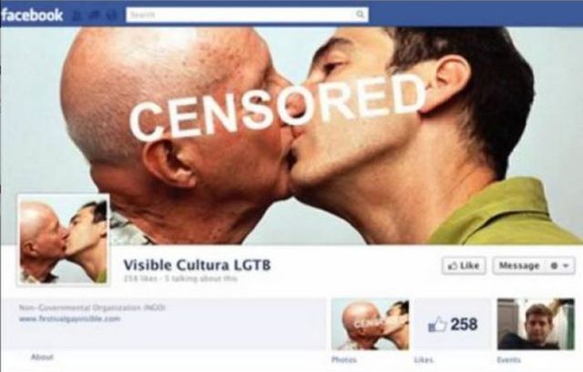 photos-interdites-facebook (Discrimination? 2 poids et 2 mesures, les homosexuels ne peuvent pas poster des images d'eux en train de s'embrasser. Les hétérosexuels le peuvent...)