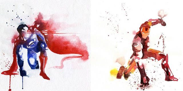 Des Super-hros en aquarelle - 12