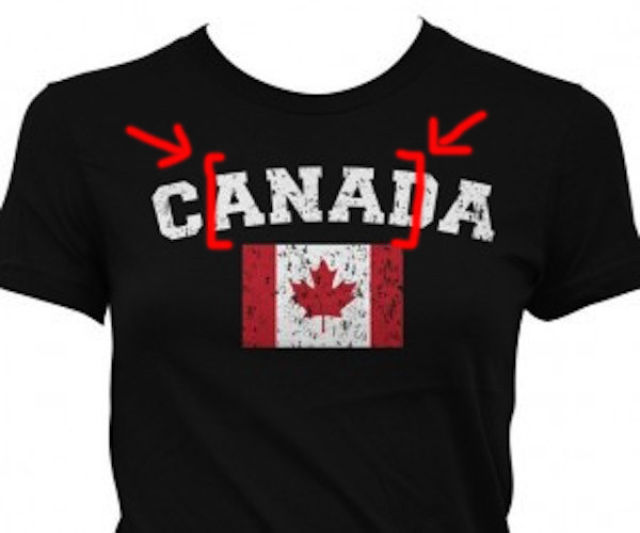 Canada tee shirt anal - 2