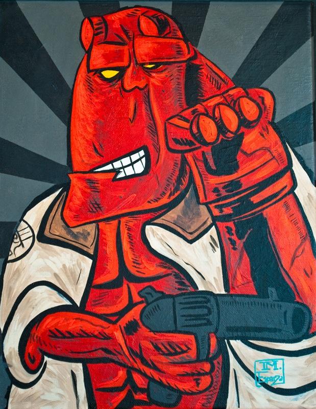 Super-hros peints comme Picasso - 3