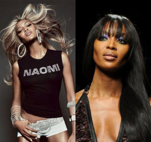 Brune ou blonde ? (Naomi Campbell)
