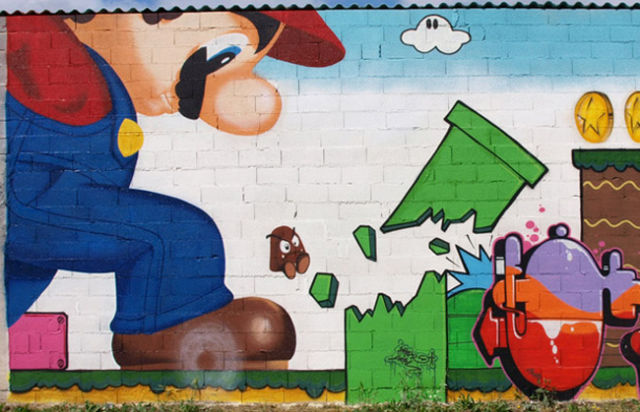 Des jeux vidéos dans du Street Art - 12