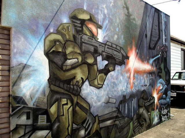 Des jeux vidéos dans du Street Art - 20