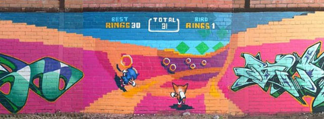 Des jeux vidéos dans du Street Art - 3