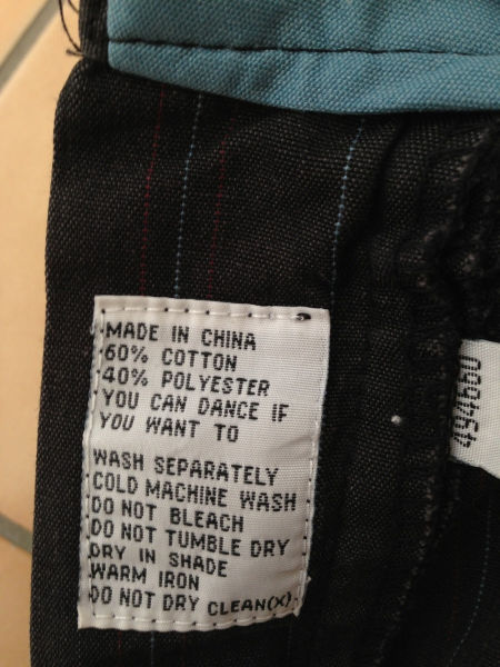 Objets rats (Merci de prciser qu'on peut danser avec ce pantalon)