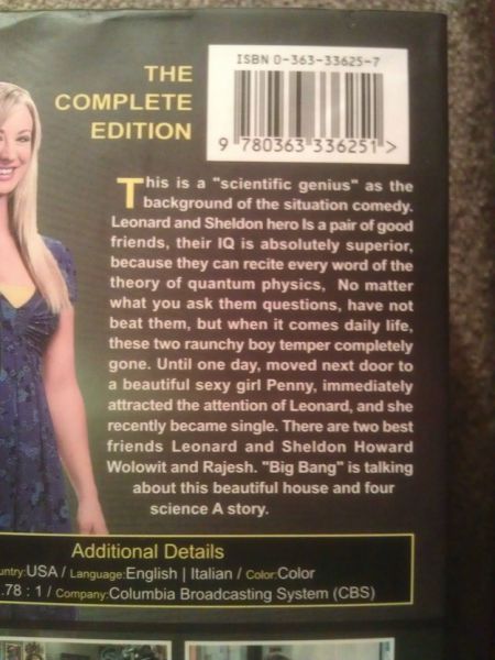 Objets rats (Big Bang Theory devient une srie rotique)