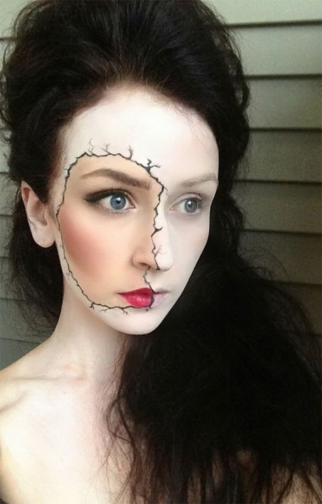 Filles maquillées pour Halloween effrayants - 17