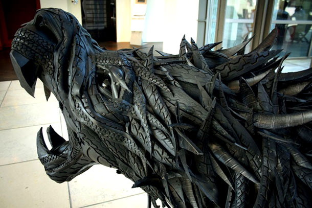 Sculptures faites  base de pneus - 6