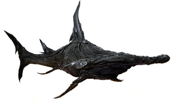 Sculptures faites  base de pneus - 9