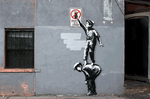 Les graffitis de Banksy en animation - 6